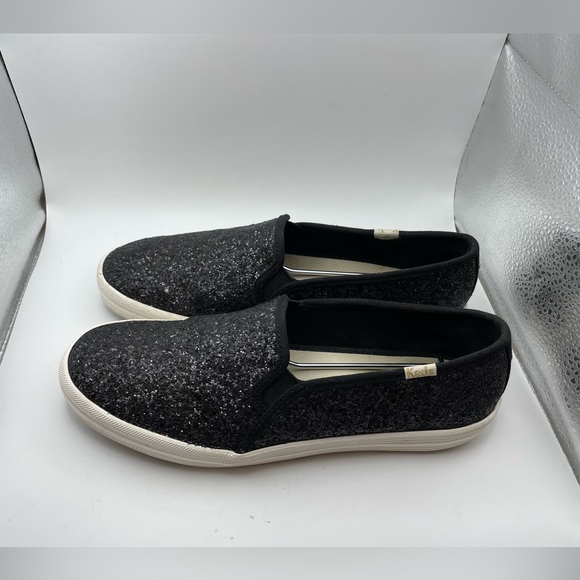 Keds Shoes - Keds x Kate Spade black sparkly loafers women’s 8